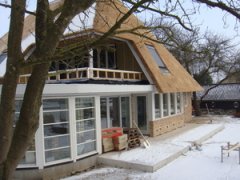 Glas- en schilderwerk nieuwbouw woning Scheerwolde